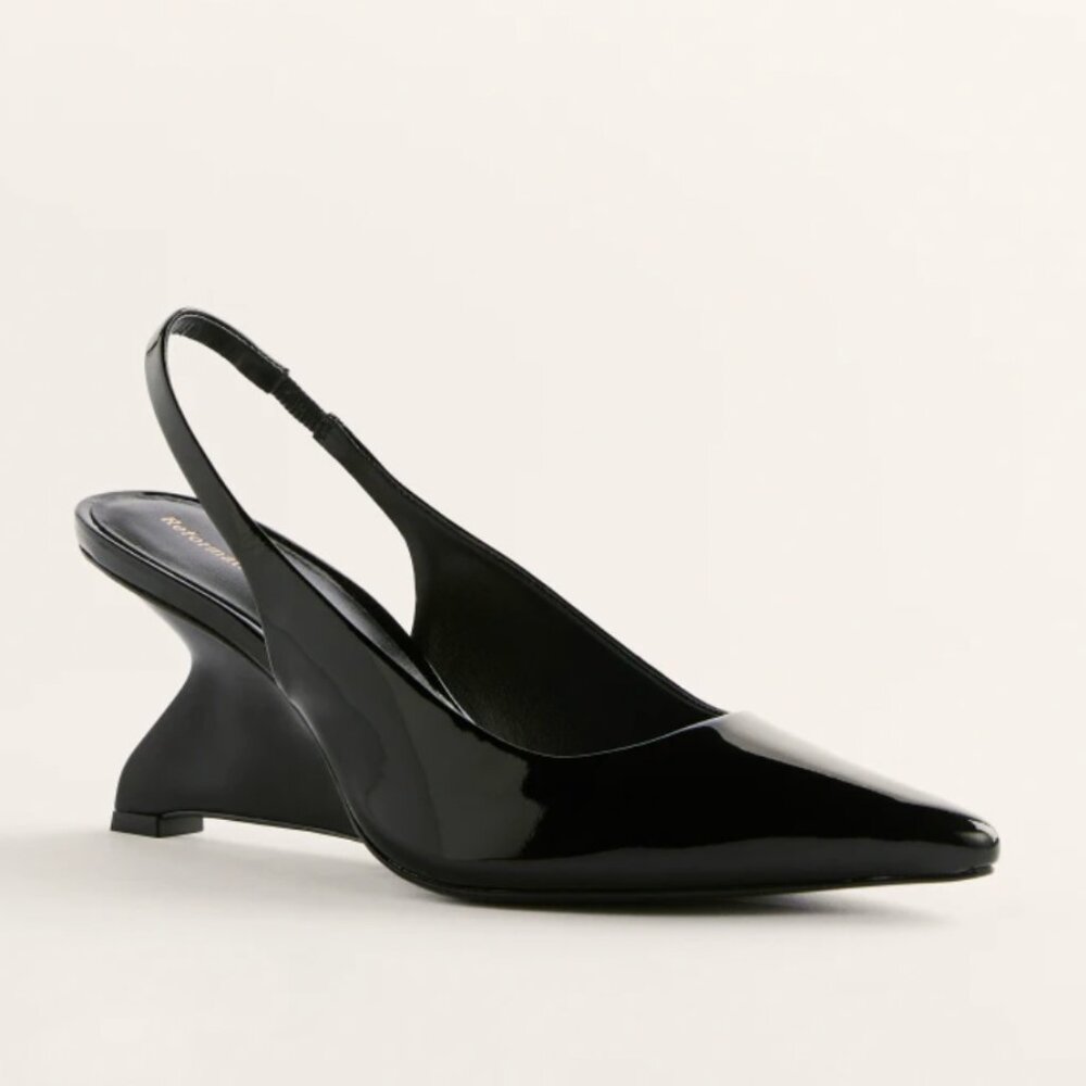 REFORMATION WESTLYNN HEELS - GHOST HEEL, NEW!